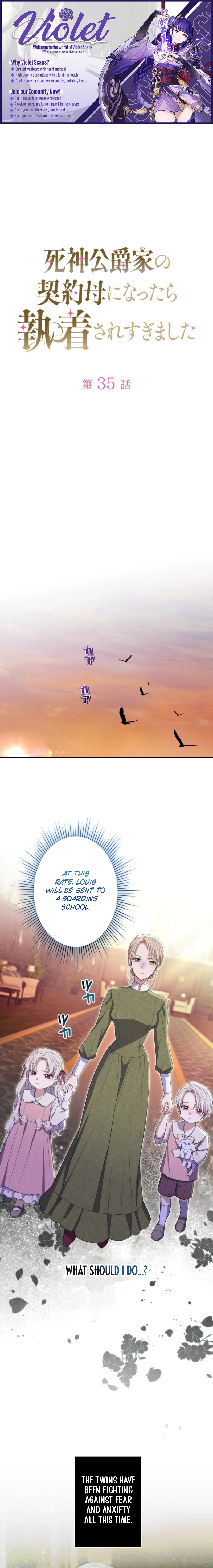 I Became the Contract Mother of the Grim Reaper Duke's Family, and They Became Obsessed With Me Chapter 35 page 1