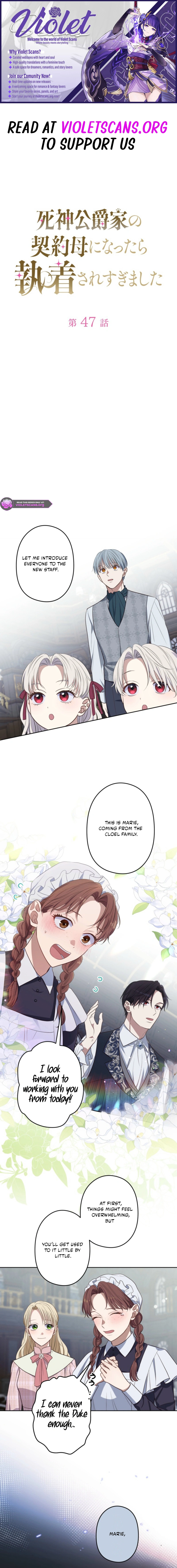 I Became the Contract Mother of the Grim Reaper Duke's Family, and They Became Obsessed With Me Chapter 47 page 1
