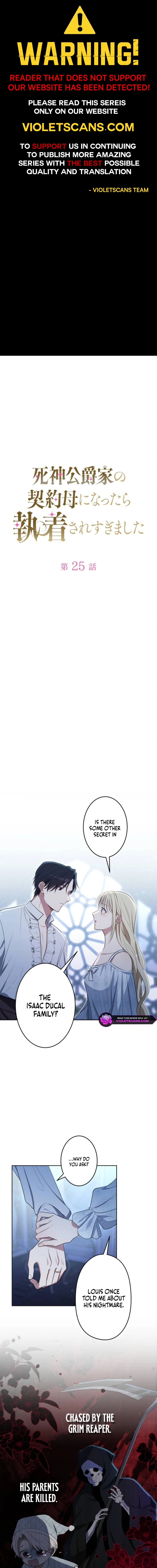 I Became the Contract Mother of the Grim Reaper Duke's Family, and They Became Obsessed With Me Chapter 25 page 1