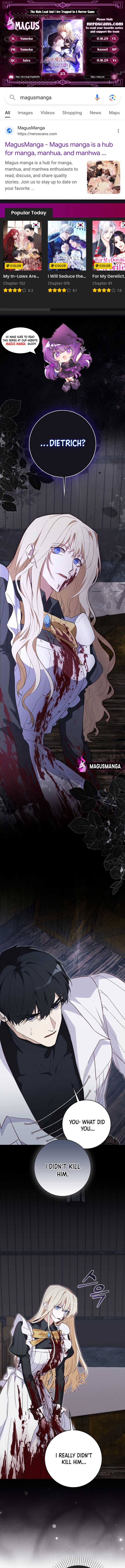 Trapped With the Male Lead in a Horror Game Chapter 25 page 1