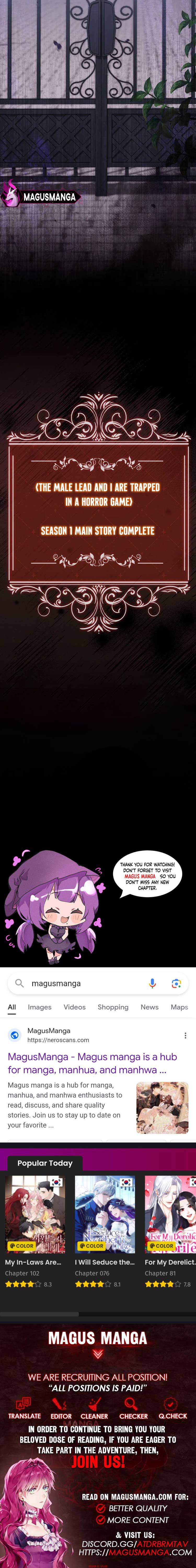 Trapped With the Male Lead in a Horror Game Chapter 41 page 14