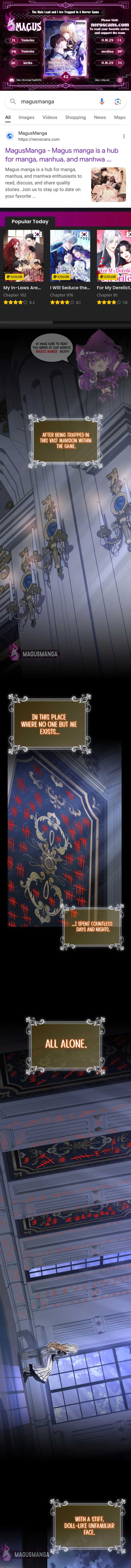 Trapped With the Male Lead in a Horror Game Chapter 42 page 1