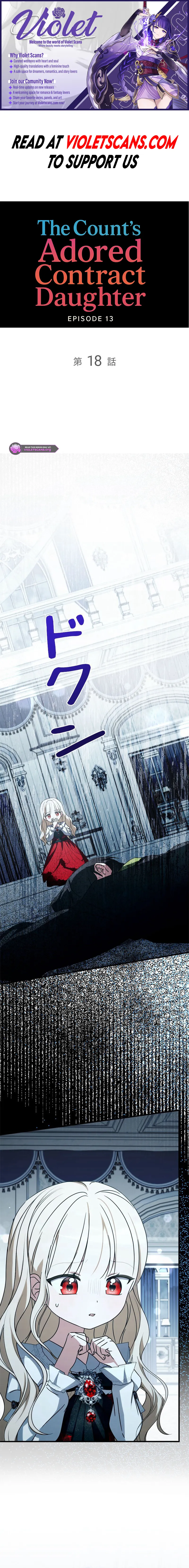 The Count's Beloved Contract Young Lady Chapter 18 page 1