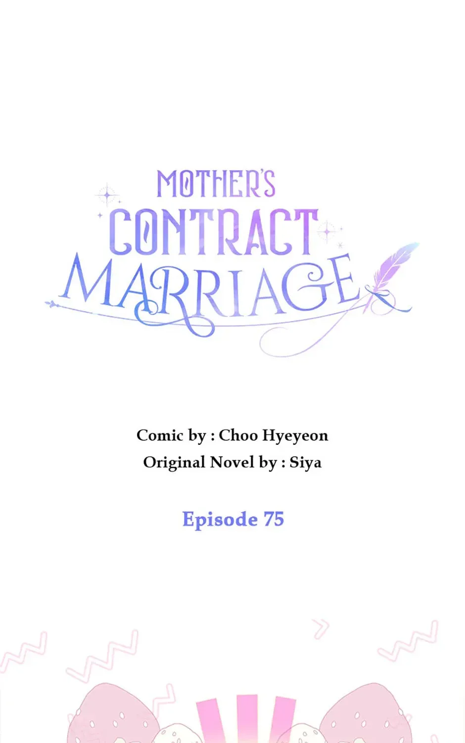 Mother's Contract Marriage Chapter 75 page 1