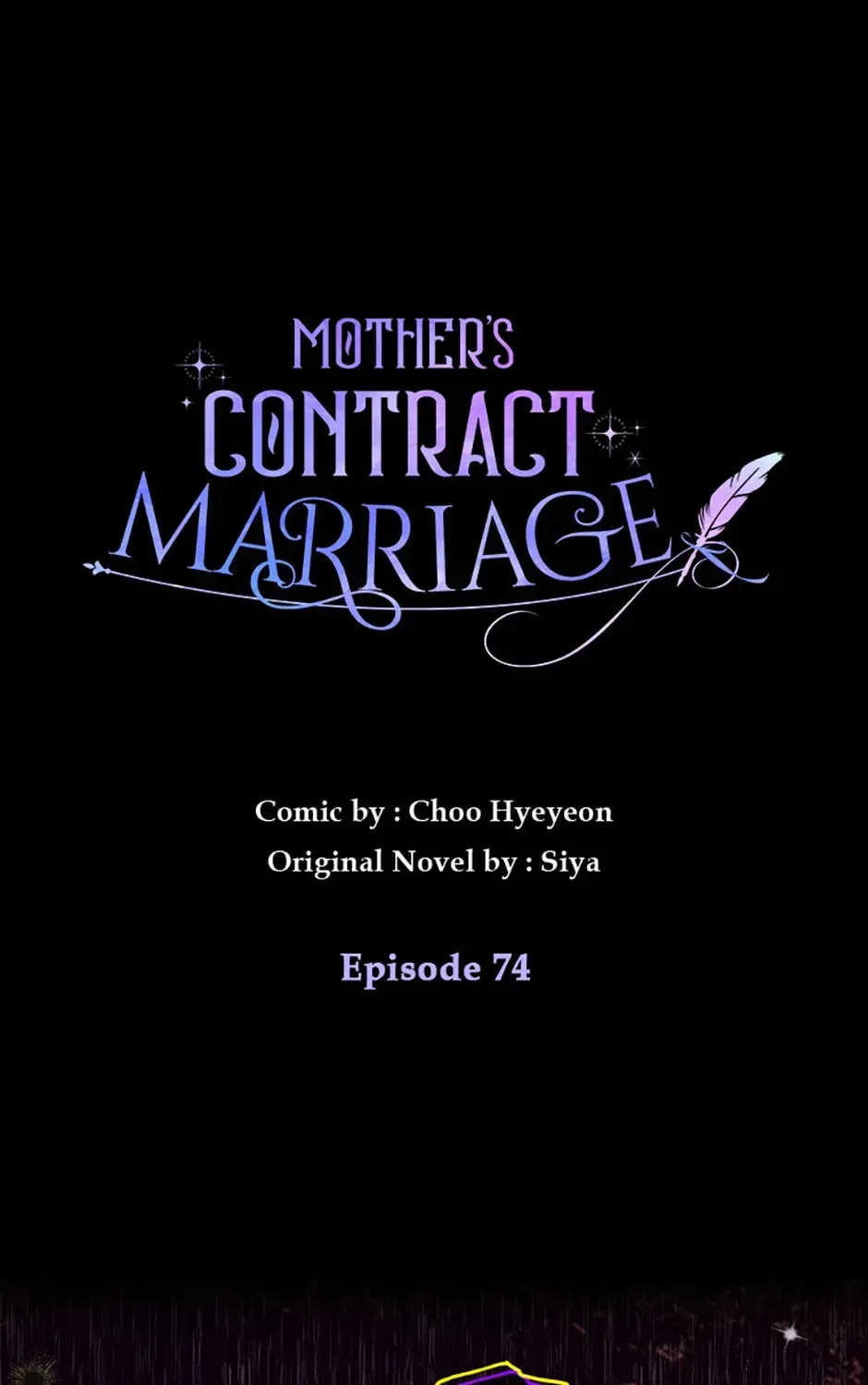 Mother's Contract Marriage Chapter 74 page 1