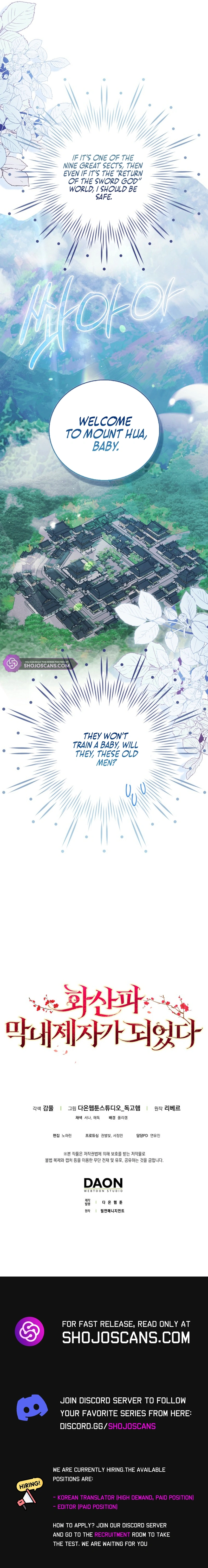 The Youngest Disciple of the Hwasan Sect Chapter 1 page 20