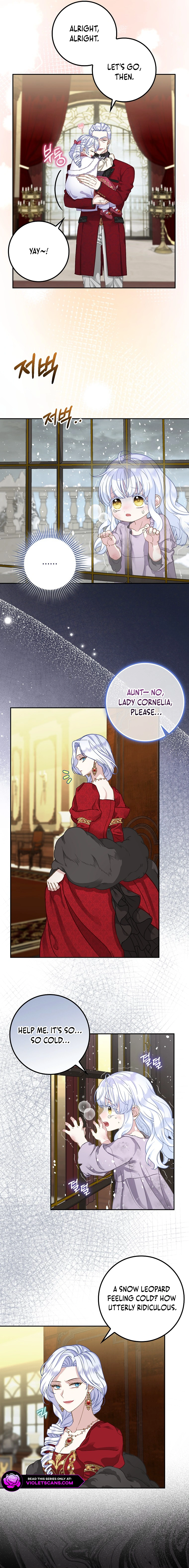 The Black Leopard Family's Snow Leopard Baby Chapter 1 page 7