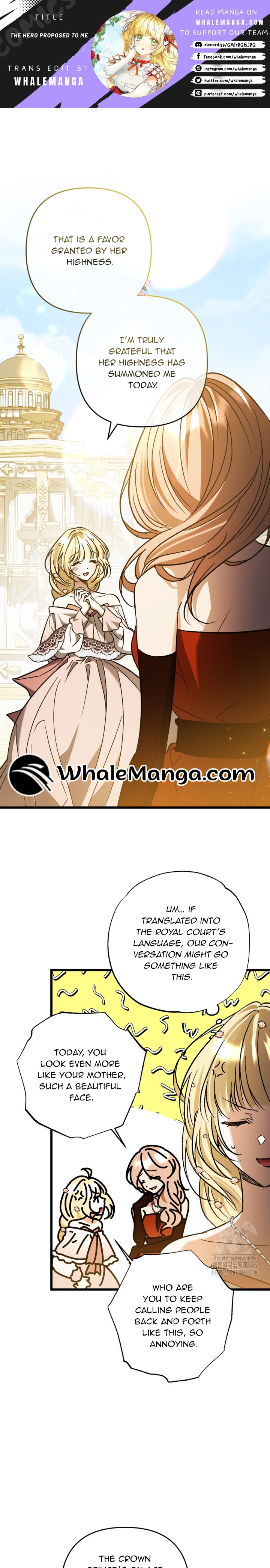The Male Lead Proposed to Me Chapter 35 page 1