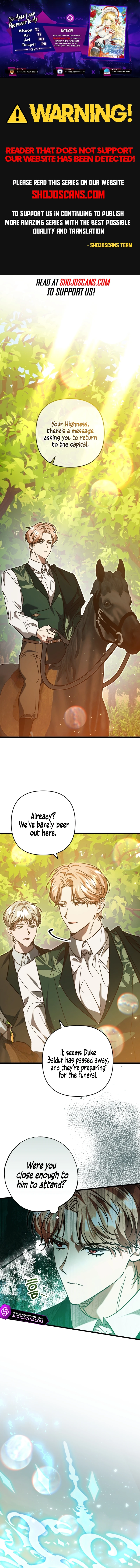 The Male Lead Proposed to Me Chapter 27 page 1