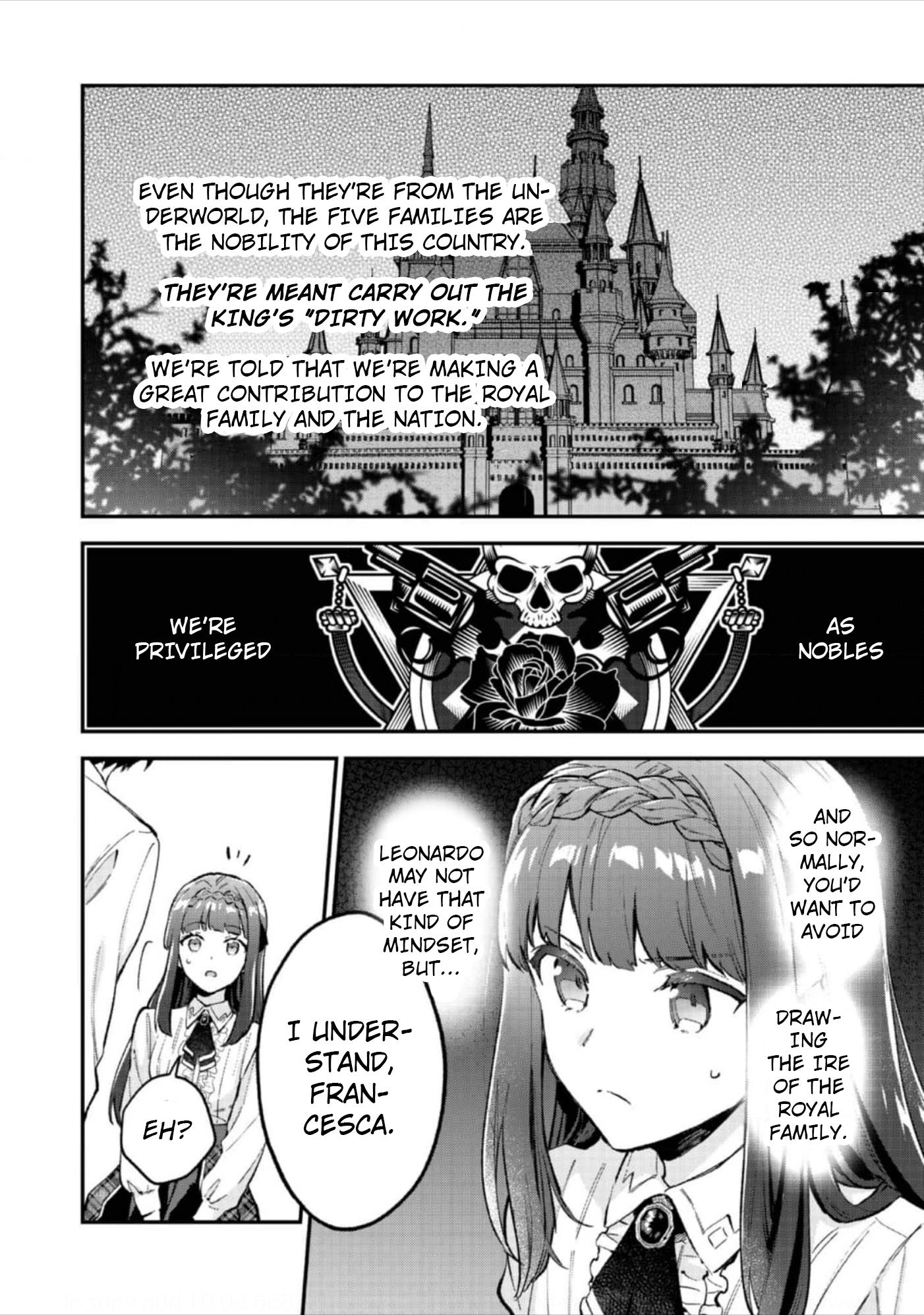 Akutou Ikka no Mana Musume, Tensei Saki mo Otome Game no Gokudou Reijou deshita.: Saijoukyuu Rank no Akuyaku-sama, Sono Dekiai wa Fuyou desu! @COMIC Chapter 7 page 13