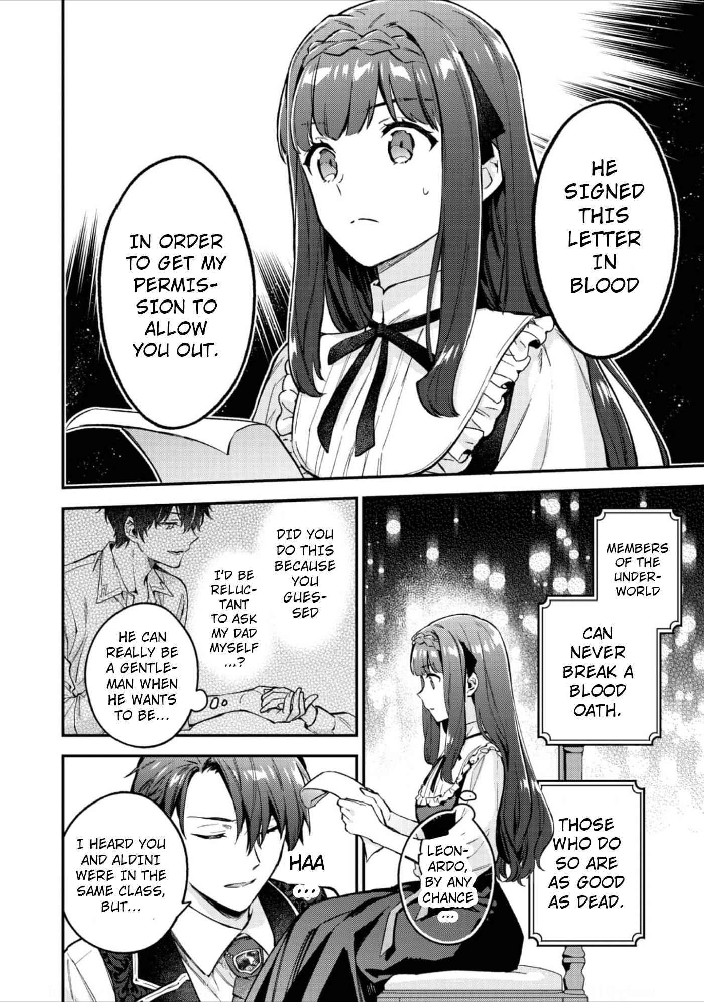 Akutou Ikka no Mana Musume, Tensei Saki mo Otome Game no Gokudou Reijou deshita.: Saijoukyuu Rank no Akuyaku-sama, Sono Dekiai wa Fuyou desu! @COMIC Chapter 7 page 27