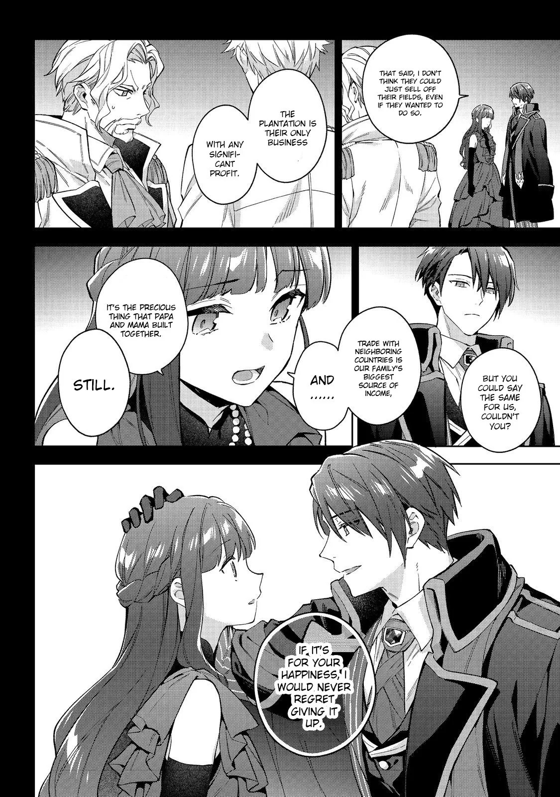 Akutou Ikka no Mana Musume, Tensei Saki mo Otome Game no Gokudou Reijou deshita.: Saijoukyuu Rank no Akuyaku-sama, Sono Dekiai wa Fuyou desu! @COMIC Chapter 24 page 4