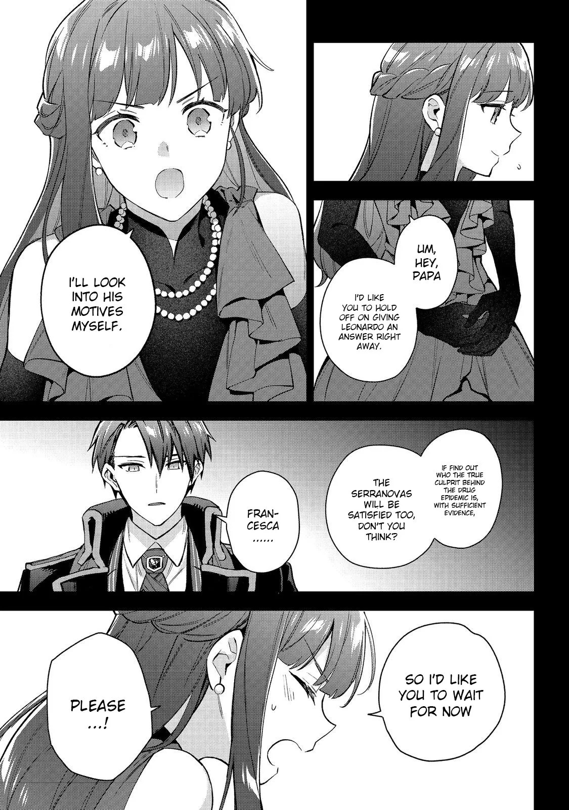 Akutou Ikka no Mana Musume, Tensei Saki mo Otome Game no Gokudou Reijou deshita.: Saijoukyuu Rank no Akuyaku-sama, Sono Dekiai wa Fuyou desu! @COMIC Chapter 24 page 5