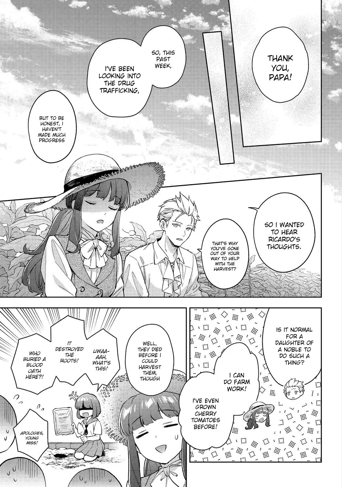Akutou Ikka no Mana Musume, Tensei Saki mo Otome Game no Gokudou Reijou deshita.: Saijoukyuu Rank no Akuyaku-sama, Sono Dekiai wa Fuyou desu! @COMIC Chapter 24 page 7