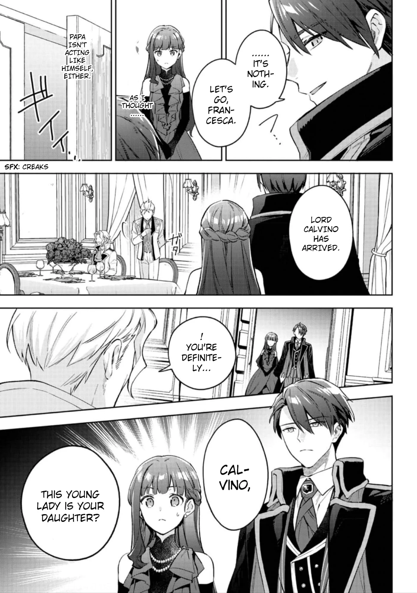 Akutou Ikka no Mana Musume, Tensei Saki mo Otome Game no Gokudou Reijou deshita.: Saijoukyuu Rank no Akuyaku-sama, Sono Dekiai wa Fuyou desu! @COMIC Chapter 21 page 4