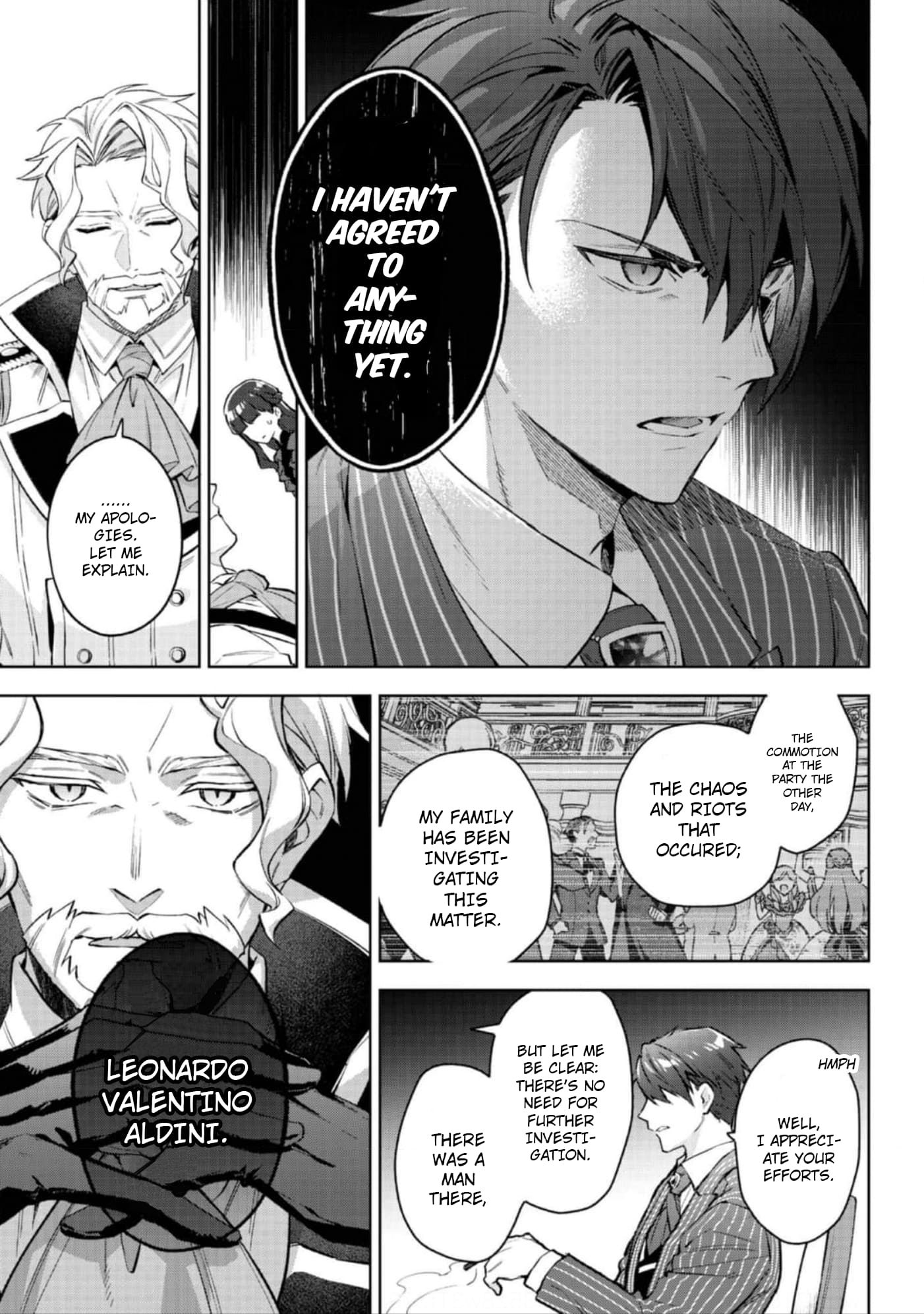Akutou Ikka no Mana Musume, Tensei Saki mo Otome Game no Gokudou Reijou deshita.: Saijoukyuu Rank no Akuyaku-sama, Sono Dekiai wa Fuyou desu! @COMIC Chapter 21 page 12