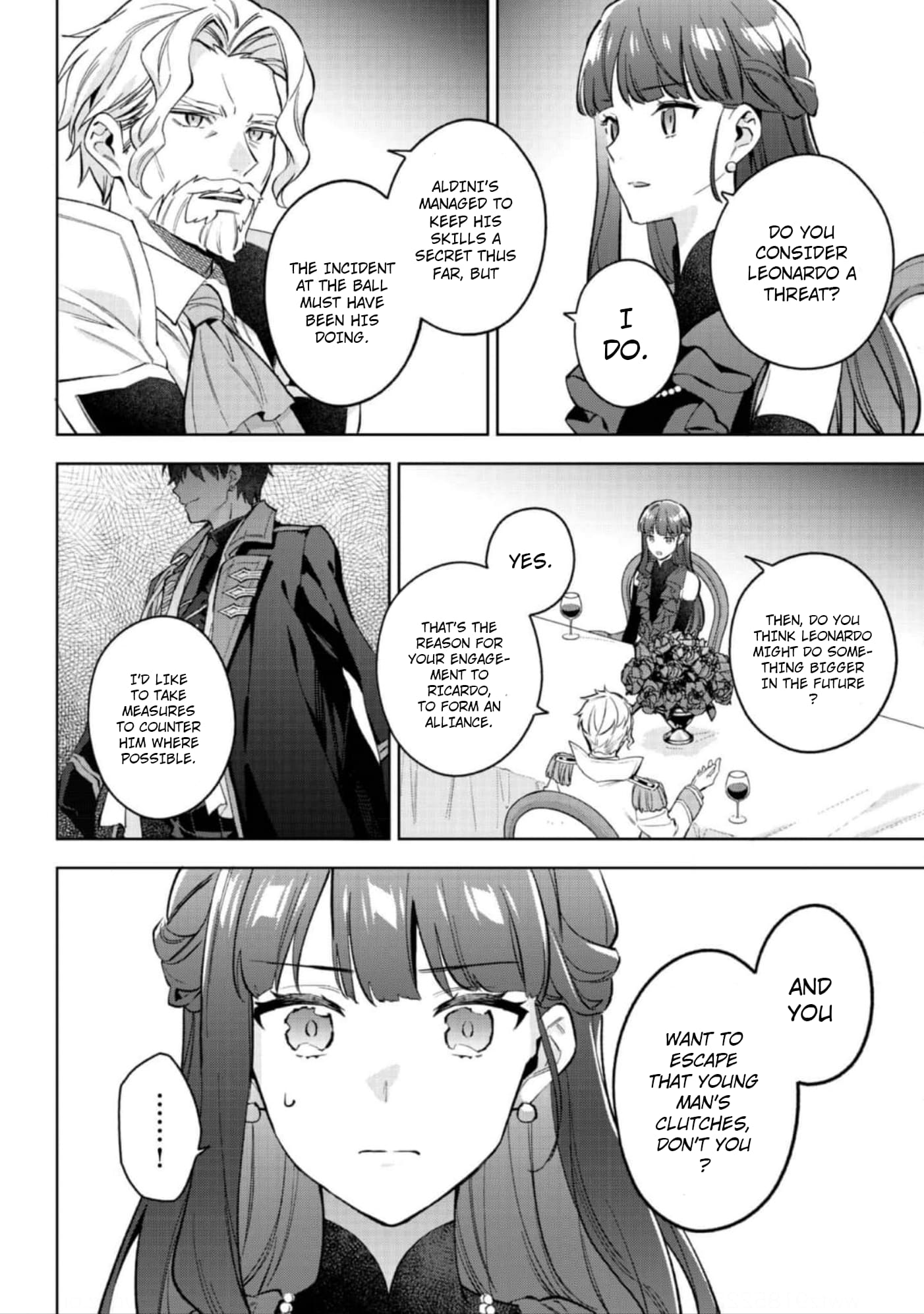 Akutou Ikka no Mana Musume, Tensei Saki mo Otome Game no Gokudou Reijou deshita.: Saijoukyuu Rank no Akuyaku-sama, Sono Dekiai wa Fuyou desu! @COMIC Chapter 21 page 15
