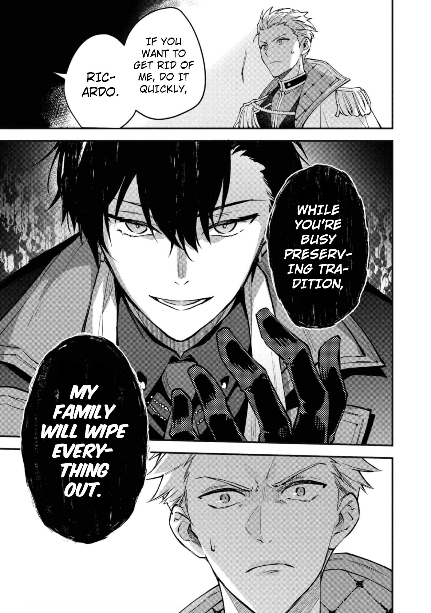 Akutou Ikka no Mana Musume, Tensei Saki mo Otome Game no Gokudou Reijou deshita.: Saijoukyuu Rank no Akuyaku-sama, Sono Dekiai wa Fuyou desu! @COMIC Chapter 10 page 8