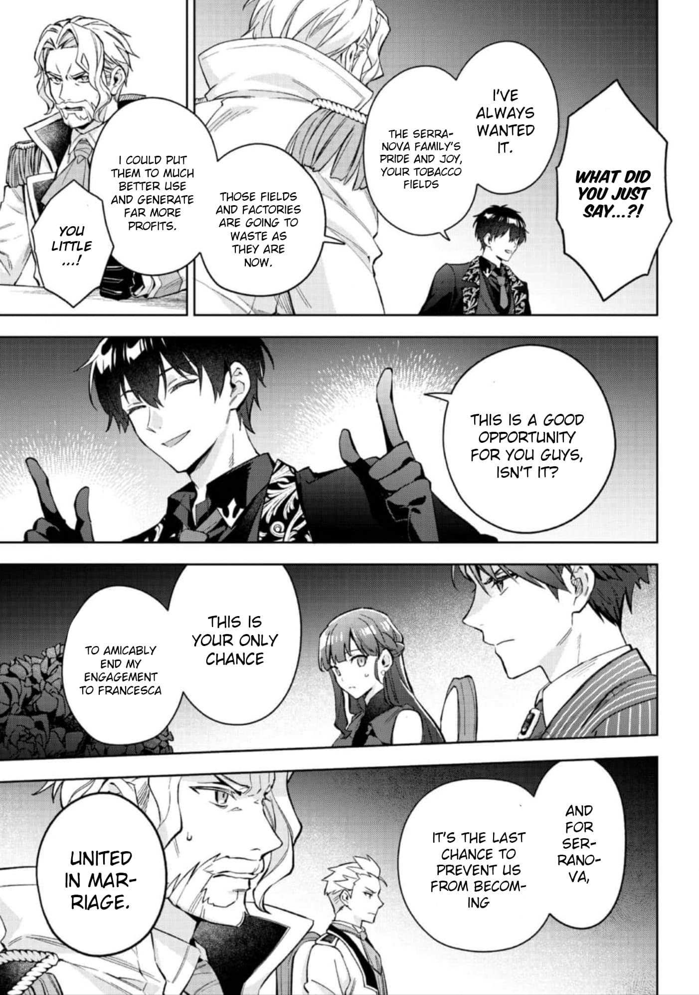 Akutou Ikka no Mana Musume, Tensei Saki mo Otome Game no Gokudou Reijou deshita.: Saijoukyuu Rank no Akuyaku-sama, Sono Dekiai wa Fuyou desu! @COMIC Chapter 22 page 8