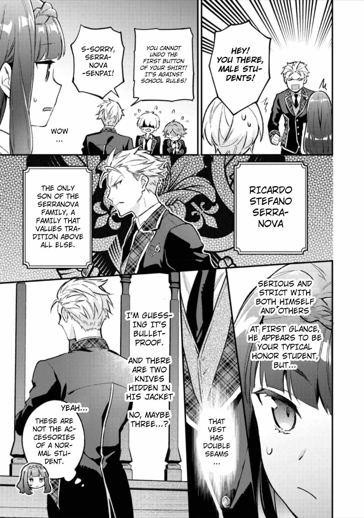 Akutou Ikka no Mana Musume, Tensei Saki mo Otome Game no Gokudou Reijou deshita.: Saijoukyuu Rank no Akuyaku-sama, Sono Dekiai wa Fuyou desu! @COMIC Chapter 6 page 5