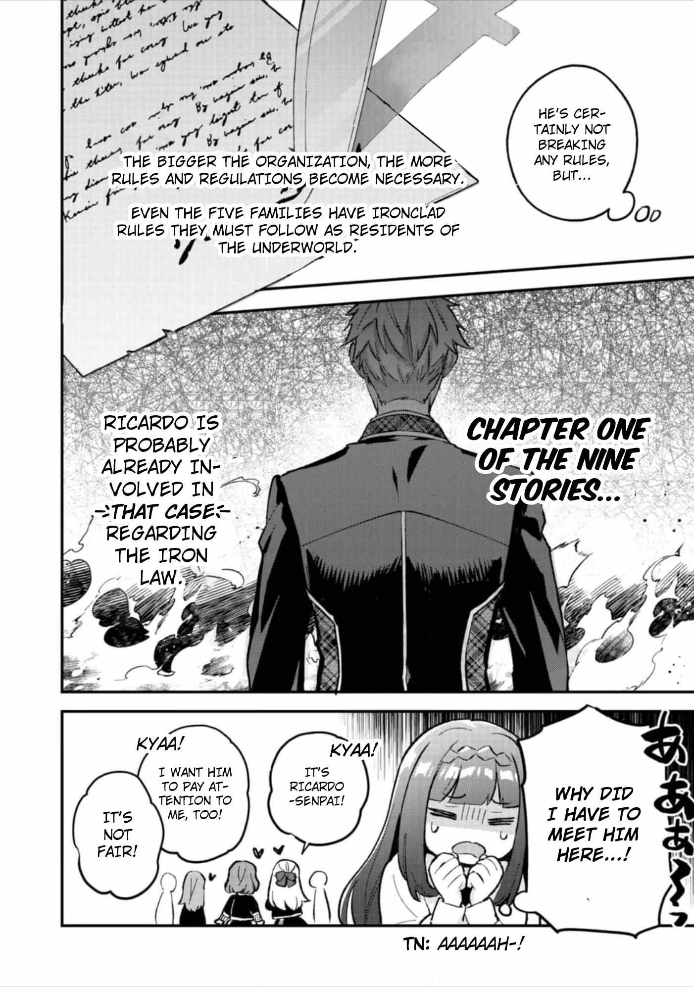 Akutou Ikka no Mana Musume, Tensei Saki mo Otome Game no Gokudou Reijou deshita.: Saijoukyuu Rank no Akuyaku-sama, Sono Dekiai wa Fuyou desu! @COMIC Chapter 6 page 6