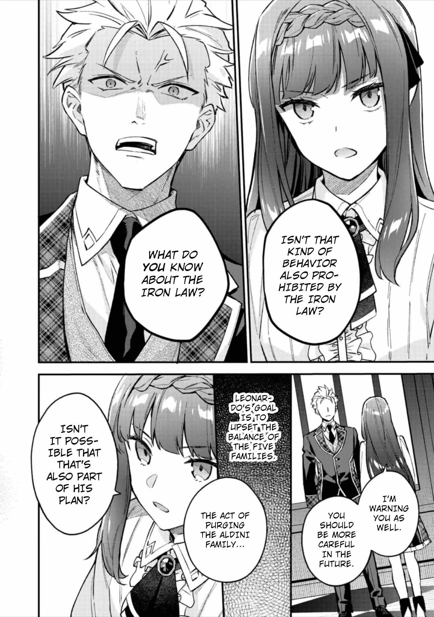 Akutou Ikka no Mana Musume, Tensei Saki mo Otome Game no Gokudou Reijou deshita.: Saijoukyuu Rank no Akuyaku-sama, Sono Dekiai wa Fuyou desu! @COMIC Chapter 6 page 14