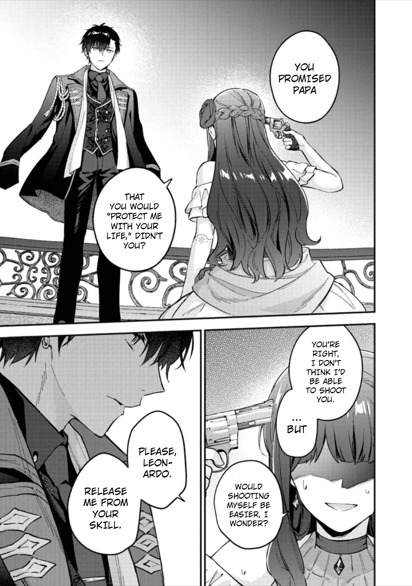 Akutou Ikka no Mana Musume, Tensei Saki mo Otome Game no Gokudou Reijou deshita.: Saijoukyuu Rank no Akuyaku-sama, Sono Dekiai wa Fuyou desu! @COMIC Chapter 12 page 2
