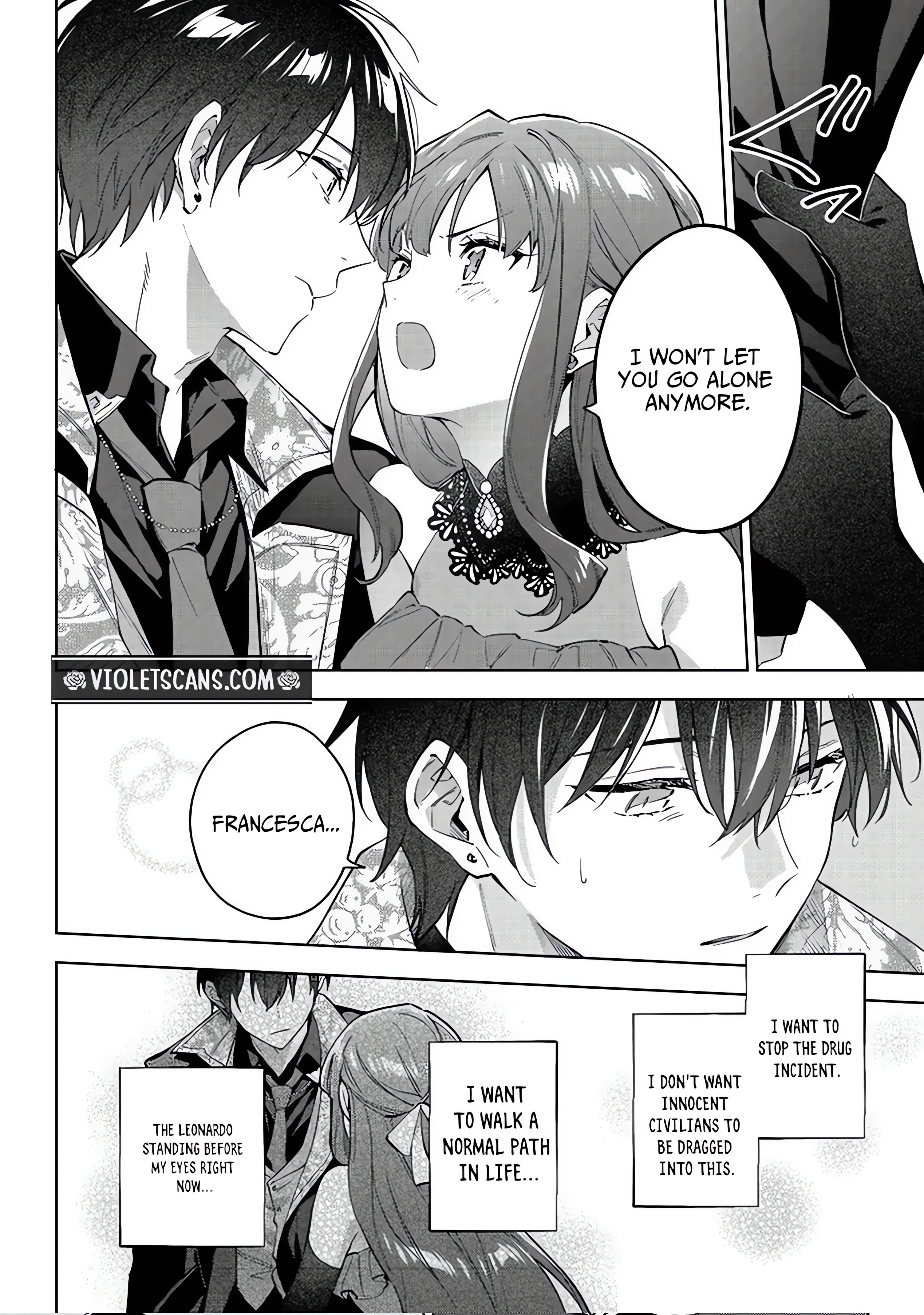 Akutou Ikka no Mana Musume, Tensei Saki mo Otome Game no Gokudou Reijou deshita.: Saijoukyuu Rank no Akuyaku-sama, Sono Dekiai wa Fuyou desu! @COMIC Chapter 30 page 4