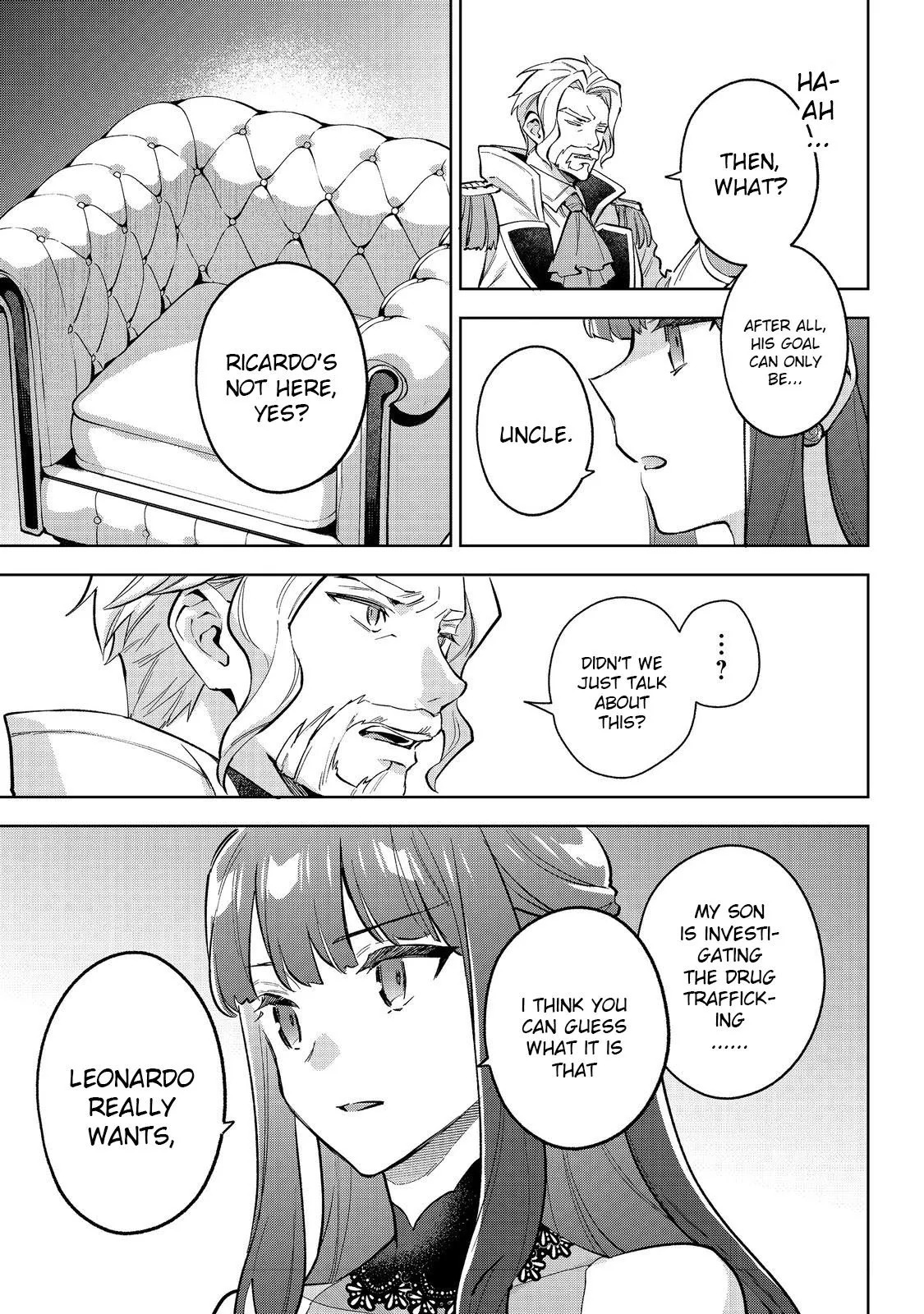 Akutou Ikka no Mana Musume, Tensei Saki mo Otome Game no Gokudou Reijou deshita.: Saijoukyuu Rank no Akuyaku-sama, Sono Dekiai wa Fuyou desu! @COMIC Chapter 25 page 7