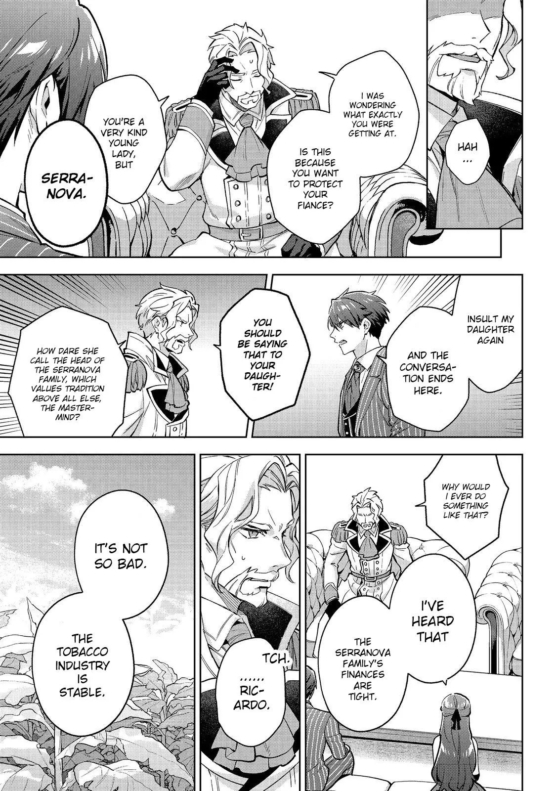 Akutou Ikka no Mana Musume, Tensei Saki mo Otome Game no Gokudou Reijou deshita.: Saijoukyuu Rank no Akuyaku-sama, Sono Dekiai wa Fuyou desu! @COMIC Chapter 25 page 9