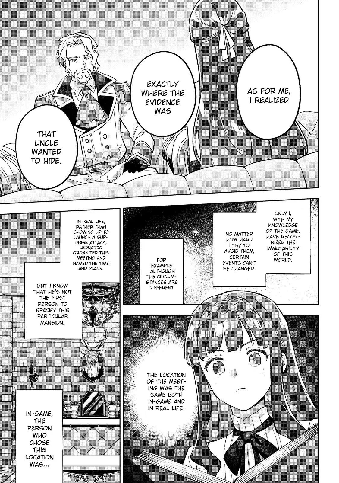 Akutou Ikka no Mana Musume, Tensei Saki mo Otome Game no Gokudou Reijou deshita.: Saijoukyuu Rank no Akuyaku-sama, Sono Dekiai wa Fuyou desu! @COMIC Chapter 25 page 15