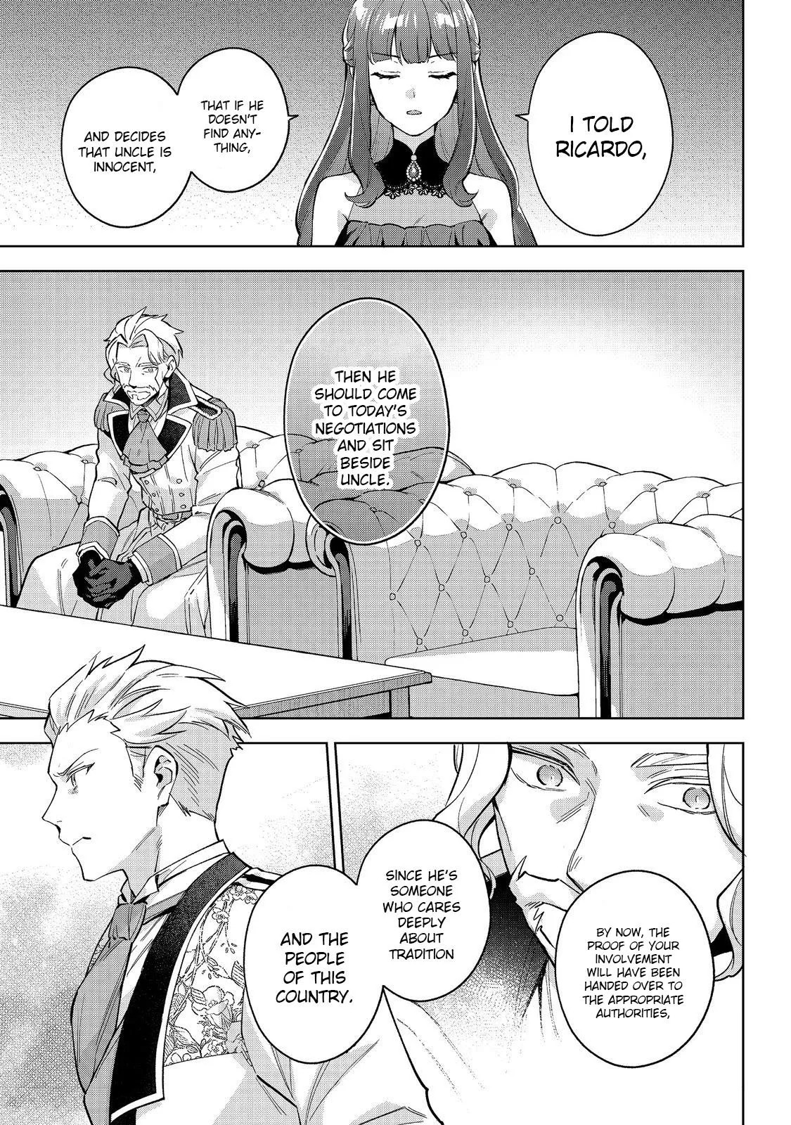 Akutou Ikka no Mana Musume, Tensei Saki mo Otome Game no Gokudou Reijou deshita.: Saijoukyuu Rank no Akuyaku-sama, Sono Dekiai wa Fuyou desu! @COMIC Chapter 25 page 19