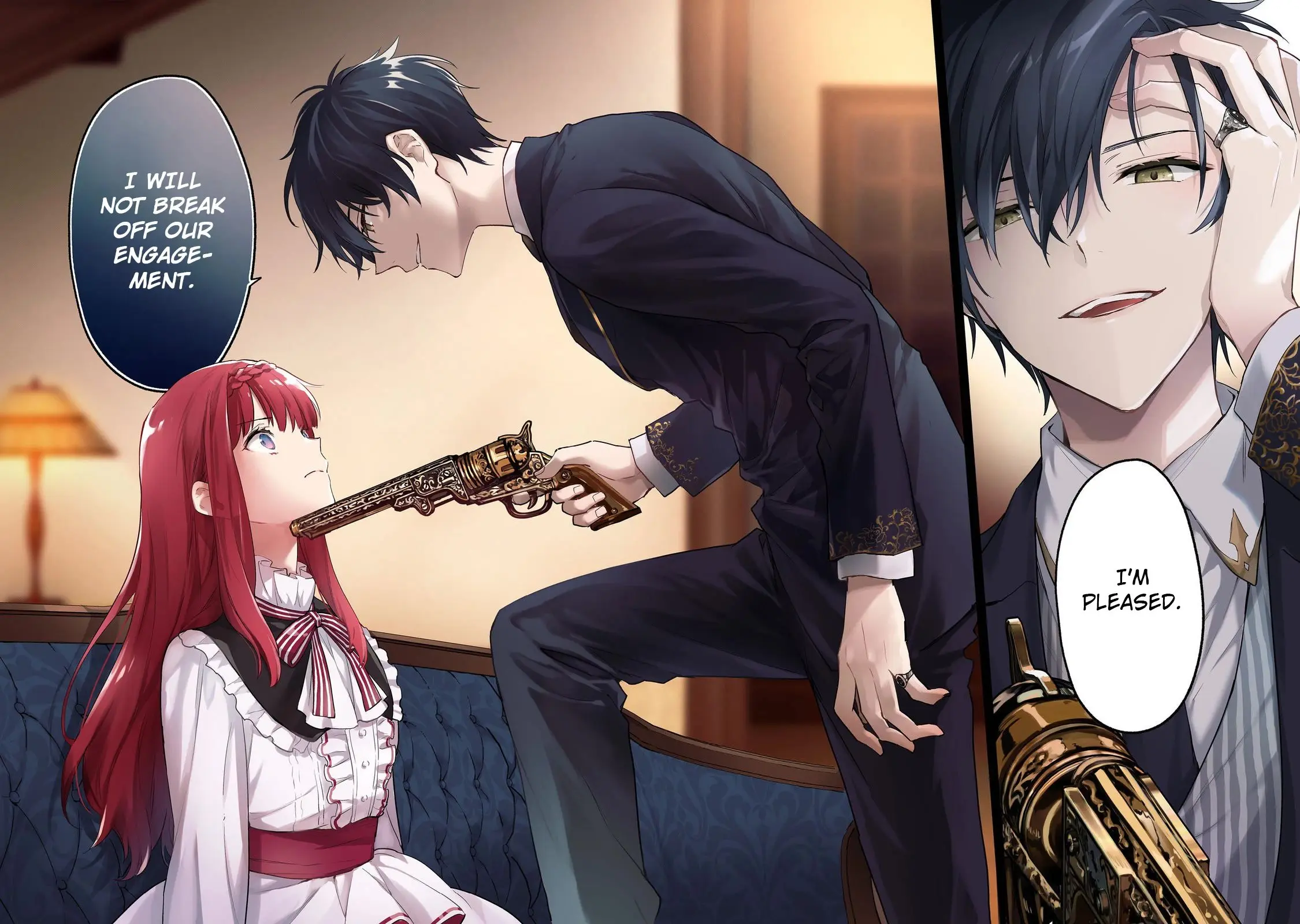 Akutou Ikka no Mana Musume, Tensei Saki mo Otome Game no Gokudou Reijou deshita.: Saijoukyuu Rank no Akuyaku-sama, Sono Dekiai wa Fuyou desu! @COMIC Chapter 1 page 2