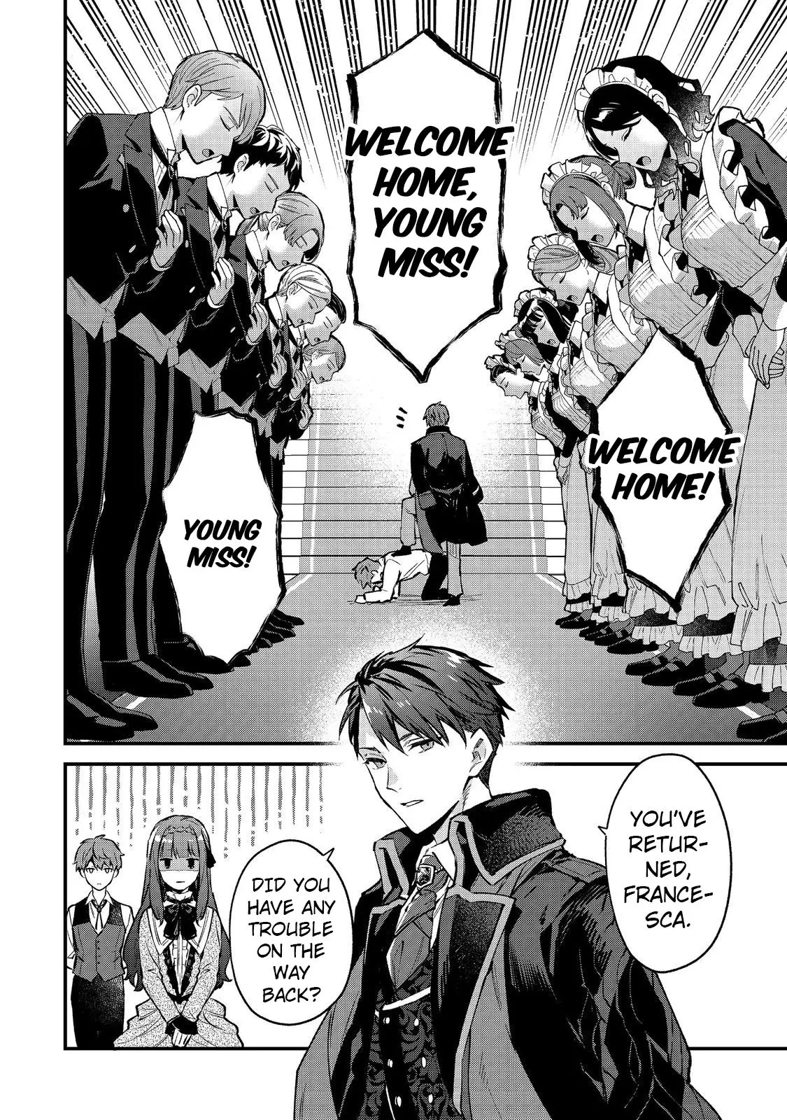 Akutou Ikka no Mana Musume, Tensei Saki mo Otome Game no Gokudou Reijou deshita.: Saijoukyuu Rank no Akuyaku-sama, Sono Dekiai wa Fuyou desu! @COMIC Chapter 1 page 41