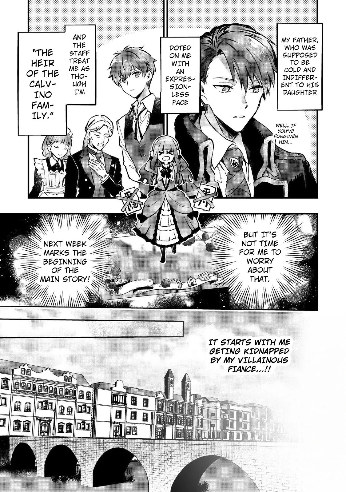 Akutou Ikka no Mana Musume, Tensei Saki mo Otome Game no Gokudou Reijou deshita.: Saijoukyuu Rank no Akuyaku-sama, Sono Dekiai wa Fuyou desu! @COMIC Chapter 1 page 46