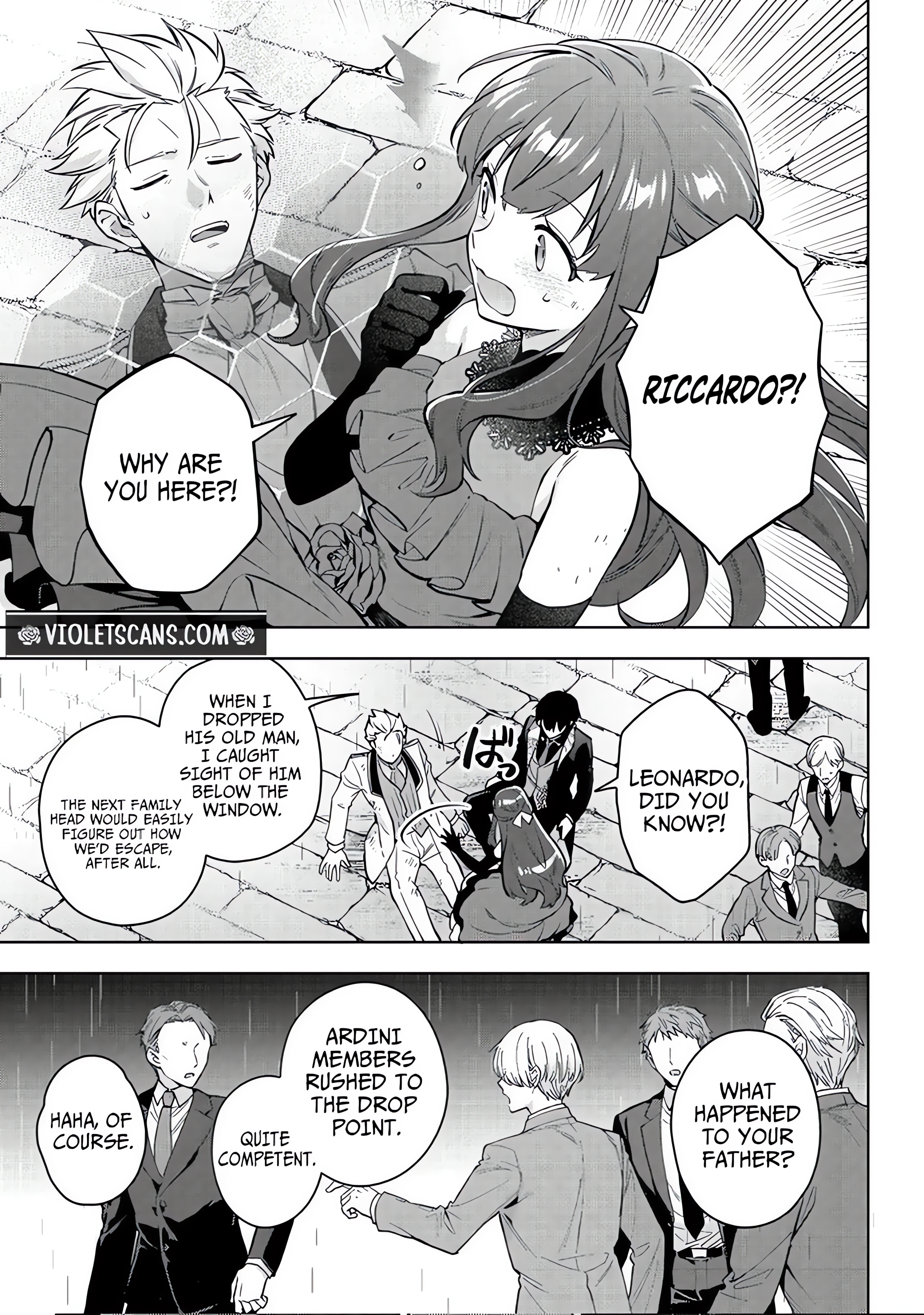 Akutou Ikka no Mana Musume, Tensei Saki mo Otome Game no Gokudou Reijou deshita.: Saijoukyuu Rank no Akuyaku-sama, Sono Dekiai wa Fuyou desu! @COMIC Chapter 31 page 3