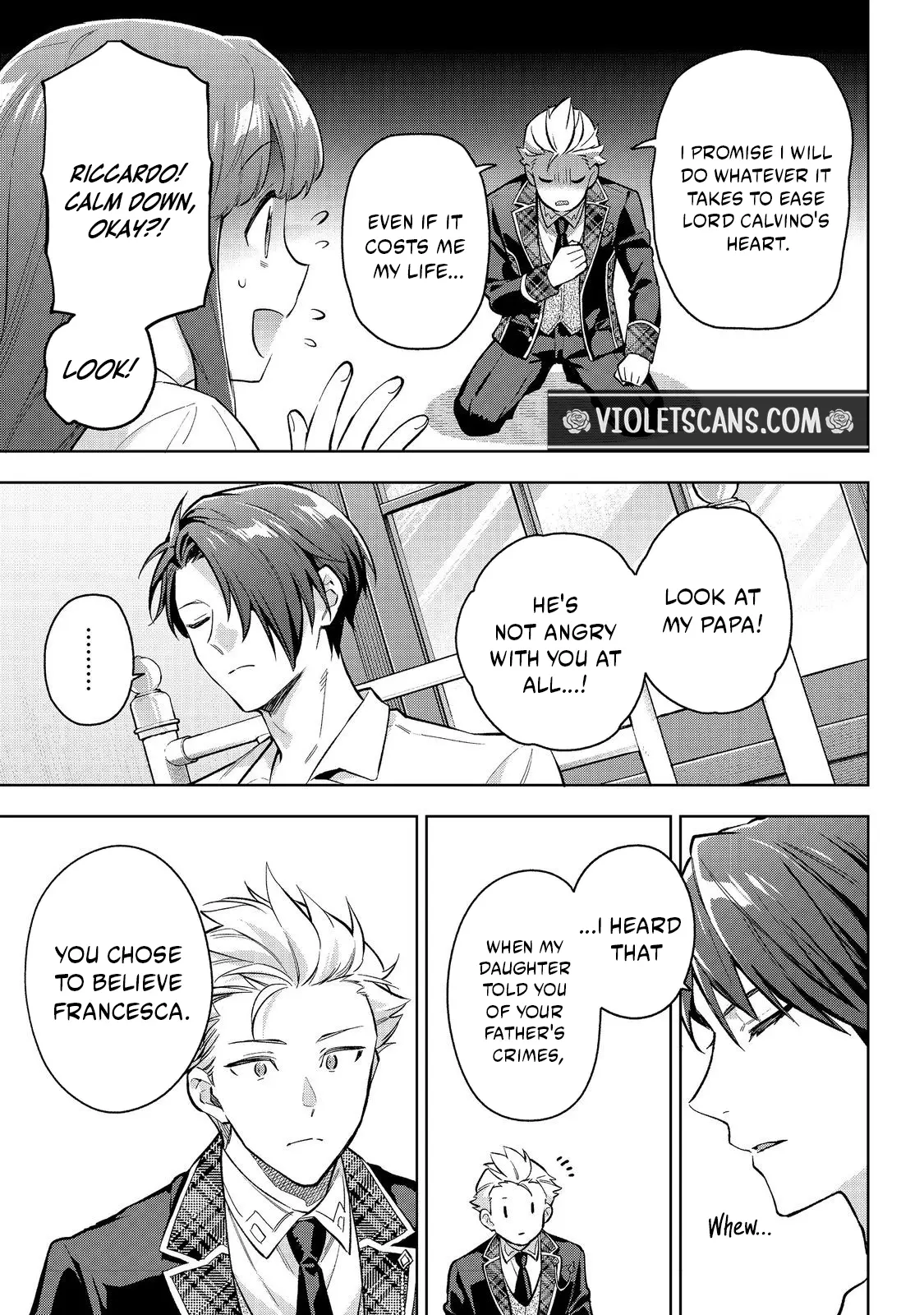 Akutou Ikka no Mana Musume, Tensei Saki mo Otome Game no Gokudou Reijou deshita.: Saijoukyuu Rank no Akuyaku-sama, Sono Dekiai wa Fuyou desu! @COMIC Chapter 32 page 8