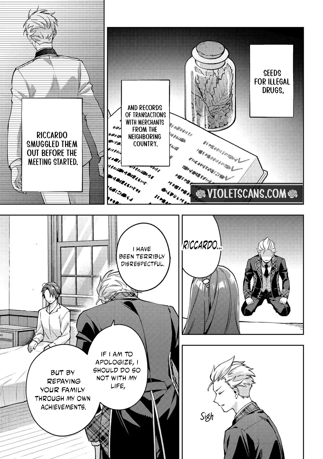 Akutou Ikka no Mana Musume, Tensei Saki mo Otome Game no Gokudou Reijou deshita.: Saijoukyuu Rank no Akuyaku-sama, Sono Dekiai wa Fuyou desu! @COMIC Chapter 32 page 12