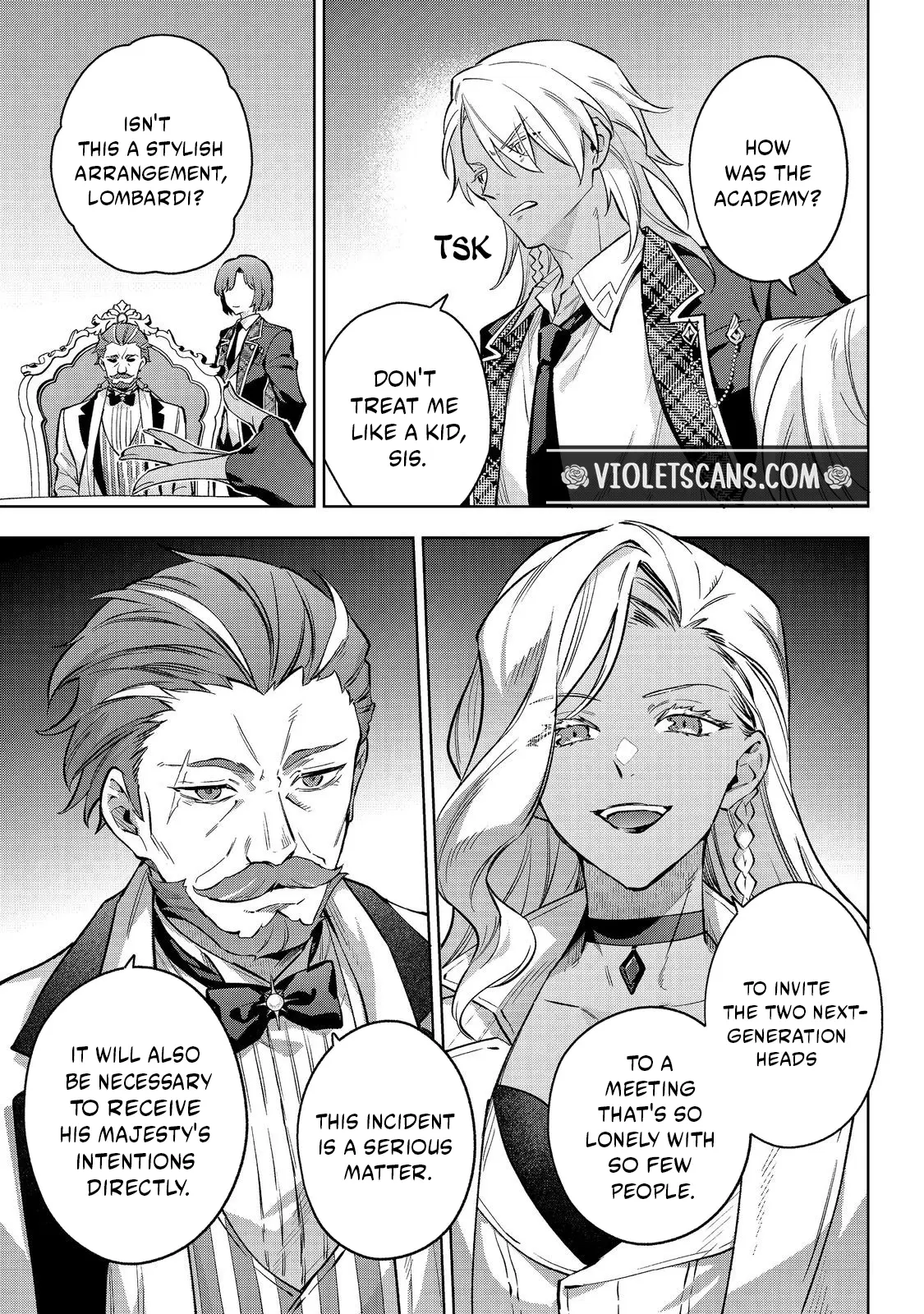 Akutou Ikka no Mana Musume, Tensei Saki mo Otome Game no Gokudou Reijou deshita.: Saijoukyuu Rank no Akuyaku-sama, Sono Dekiai wa Fuyou desu! @COMIC Chapter 32 page 40