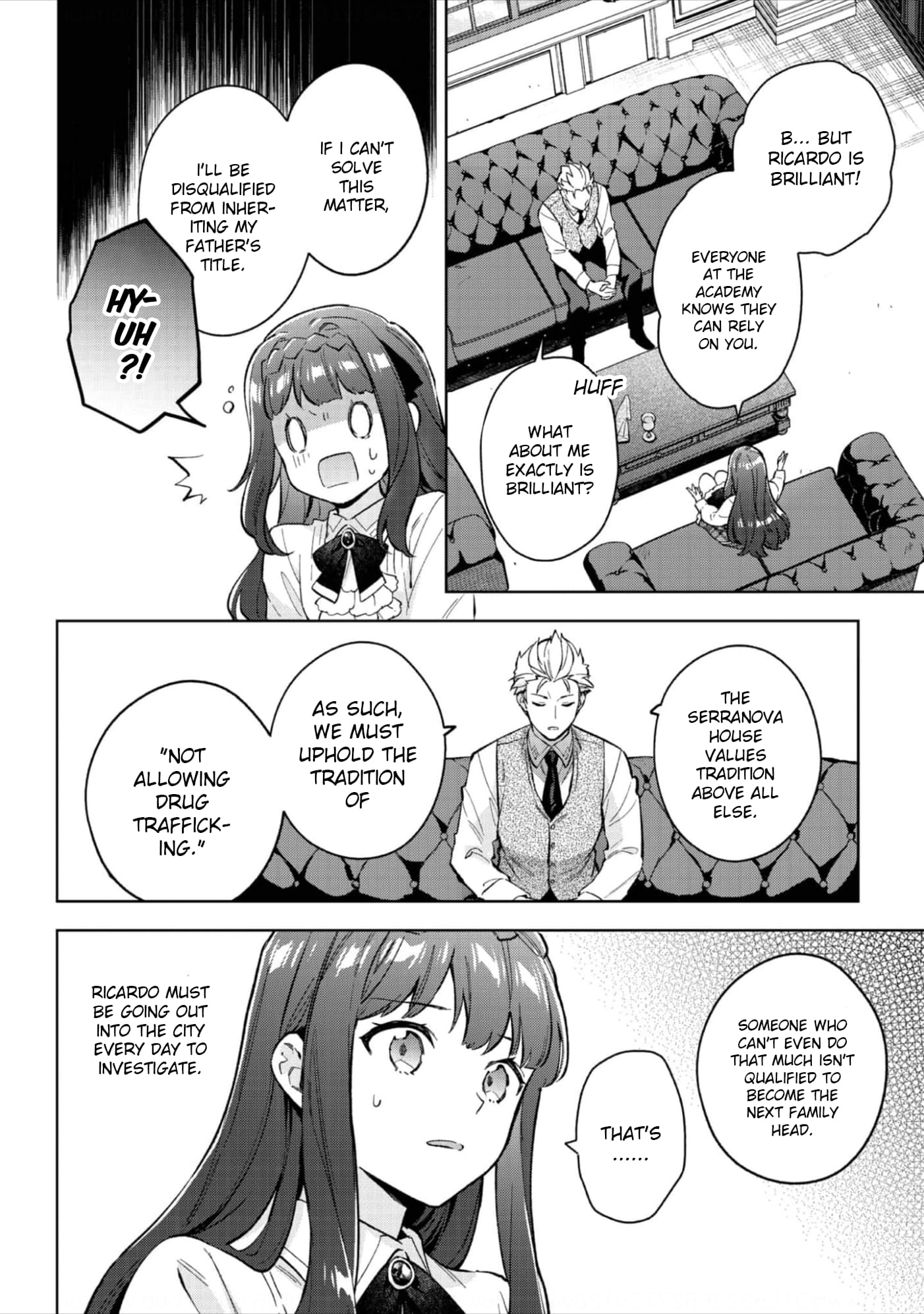 Akutou Ikka no Mana Musume, Tensei Saki mo Otome Game no Gokudou Reijou deshita.: Saijoukyuu Rank no Akuyaku-sama, Sono Dekiai wa Fuyou desu! @COMIC Chapter 20 page 9
