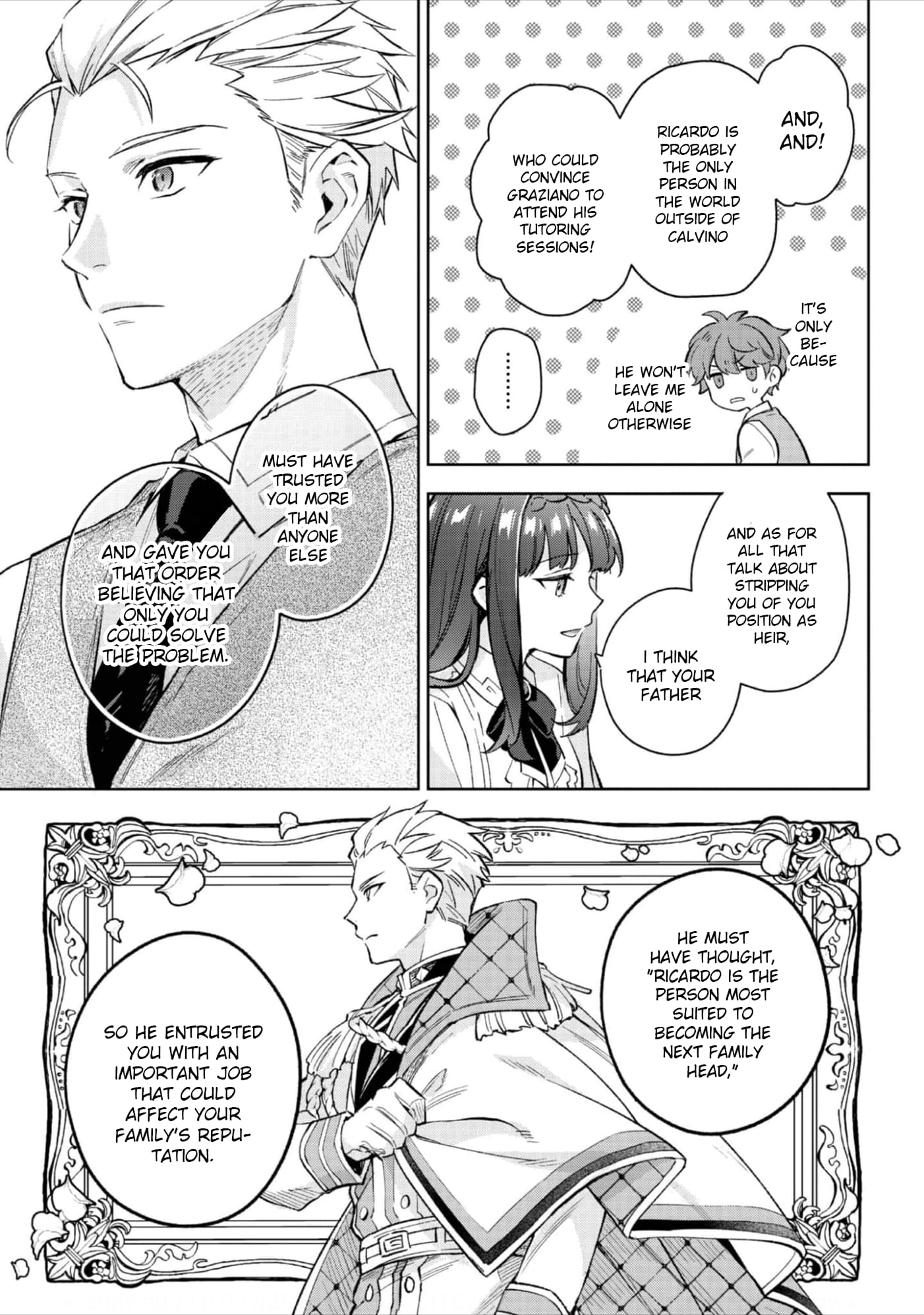 Akutou Ikka no Mana Musume, Tensei Saki mo Otome Game no Gokudou Reijou deshita.: Saijoukyuu Rank no Akuyaku-sama, Sono Dekiai wa Fuyou desu! @COMIC Chapter 20 page 14