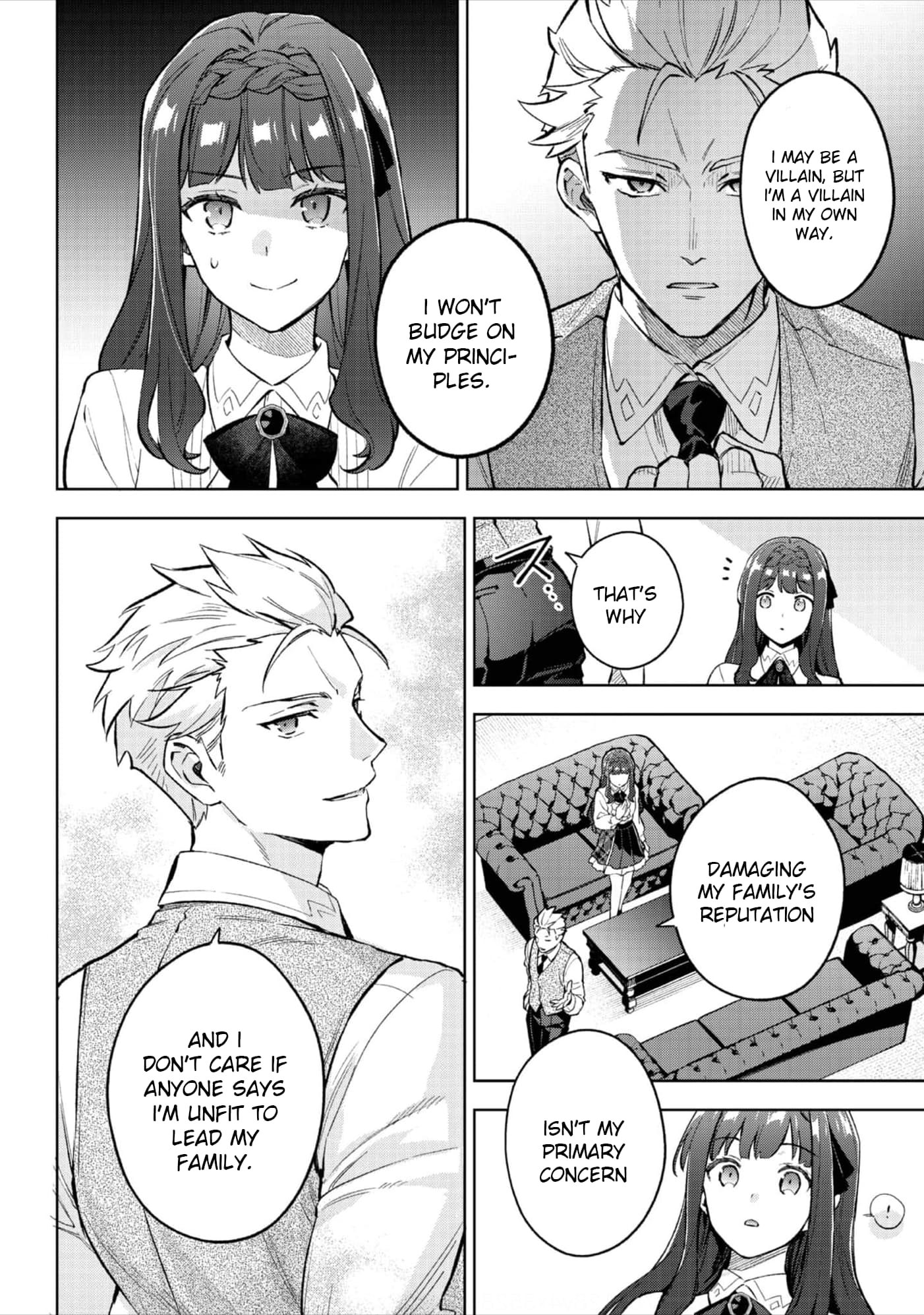 Akutou Ikka no Mana Musume, Tensei Saki mo Otome Game no Gokudou Reijou deshita.: Saijoukyuu Rank no Akuyaku-sama, Sono Dekiai wa Fuyou desu! @COMIC Chapter 20 page 17
