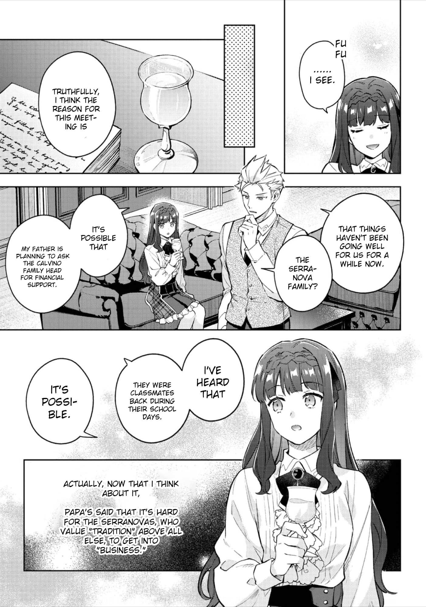 Akutou Ikka no Mana Musume, Tensei Saki mo Otome Game no Gokudou Reijou deshita.: Saijoukyuu Rank no Akuyaku-sama, Sono Dekiai wa Fuyou desu! @COMIC Chapter 20 page 18
