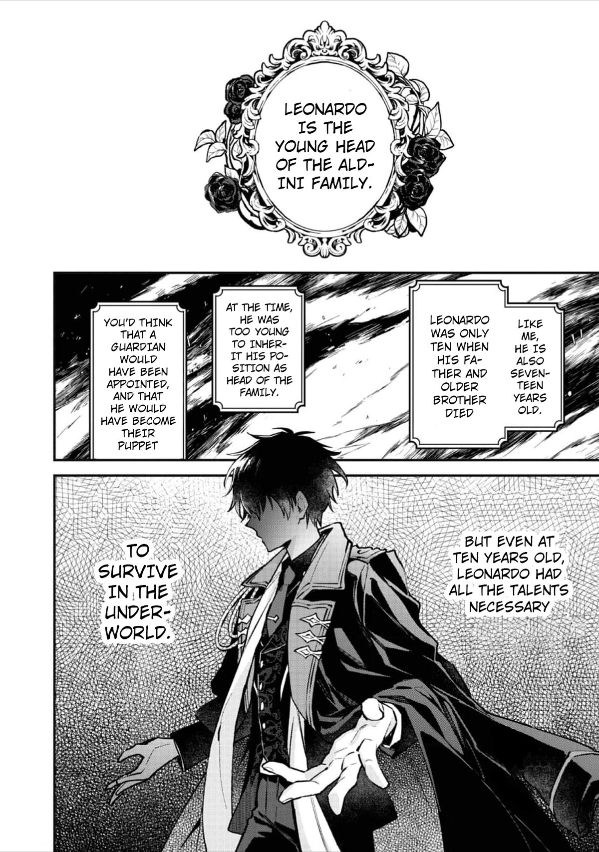 Akutou Ikka no Mana Musume, Tensei Saki mo Otome Game no Gokudou Reijou deshita.: Saijoukyuu Rank no Akuyaku-sama, Sono Dekiai wa Fuyou desu! @COMIC Chapter 2 page 5