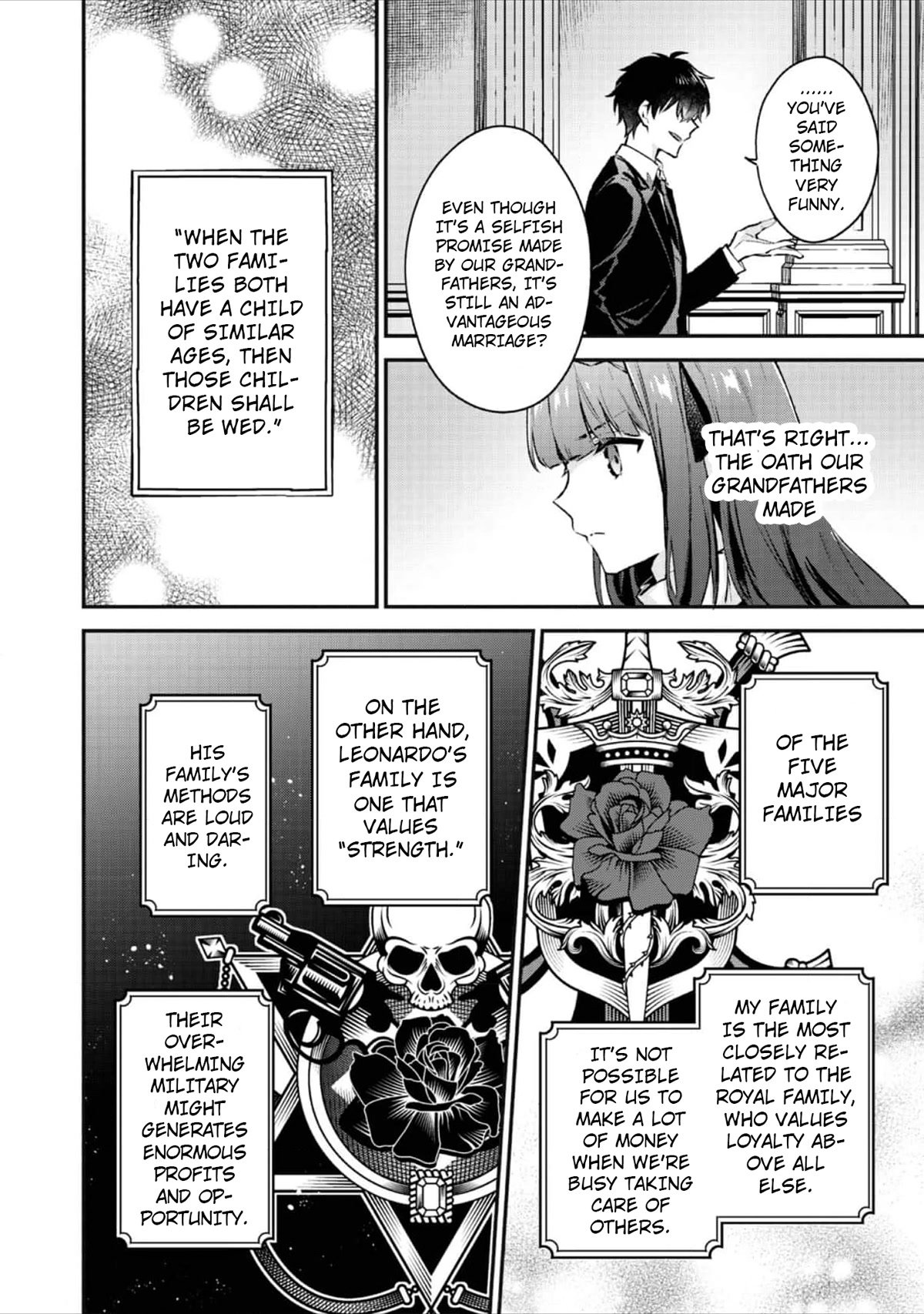 Akutou Ikka no Mana Musume, Tensei Saki mo Otome Game no Gokudou Reijou deshita.: Saijoukyuu Rank no Akuyaku-sama, Sono Dekiai wa Fuyou desu! @COMIC Chapter 2 page 9