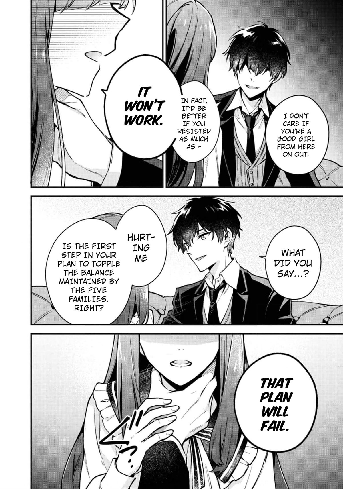 Akutou Ikka no Mana Musume, Tensei Saki mo Otome Game no Gokudou Reijou deshita.: Saijoukyuu Rank no Akuyaku-sama, Sono Dekiai wa Fuyou desu! @COMIC Chapter 2 page 15