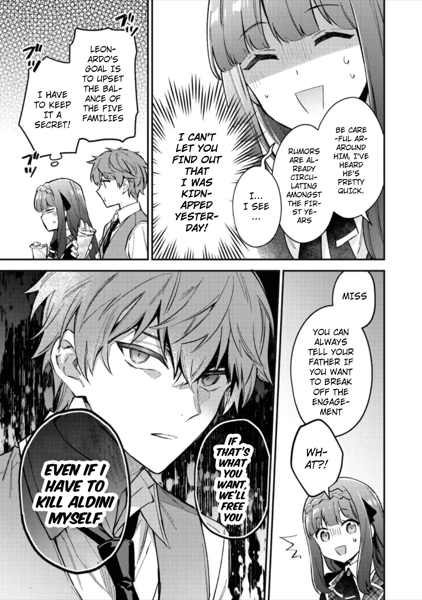 Akutou Ikka no Mana Musume, Tensei Saki mo Otome Game no Gokudou Reijou deshita.: Saijoukyuu Rank no Akuyaku-sama, Sono Dekiai wa Fuyou desu! @COMIC Chapter 4 page 18