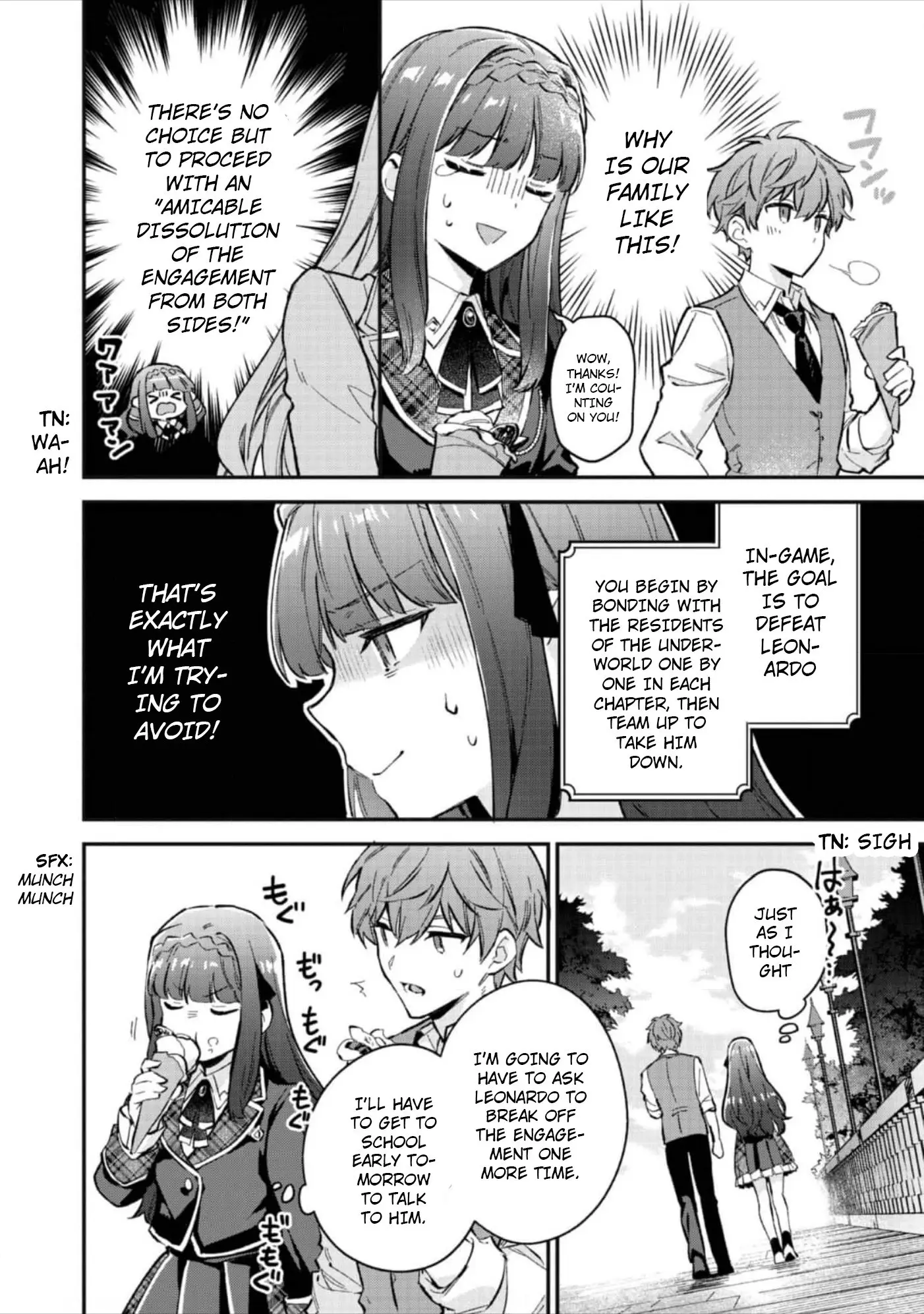 Akutou Ikka no Mana Musume, Tensei Saki mo Otome Game no Gokudou Reijou deshita.: Saijoukyuu Rank no Akuyaku-sama, Sono Dekiai wa Fuyou desu! @COMIC Chapter 4 page 19
