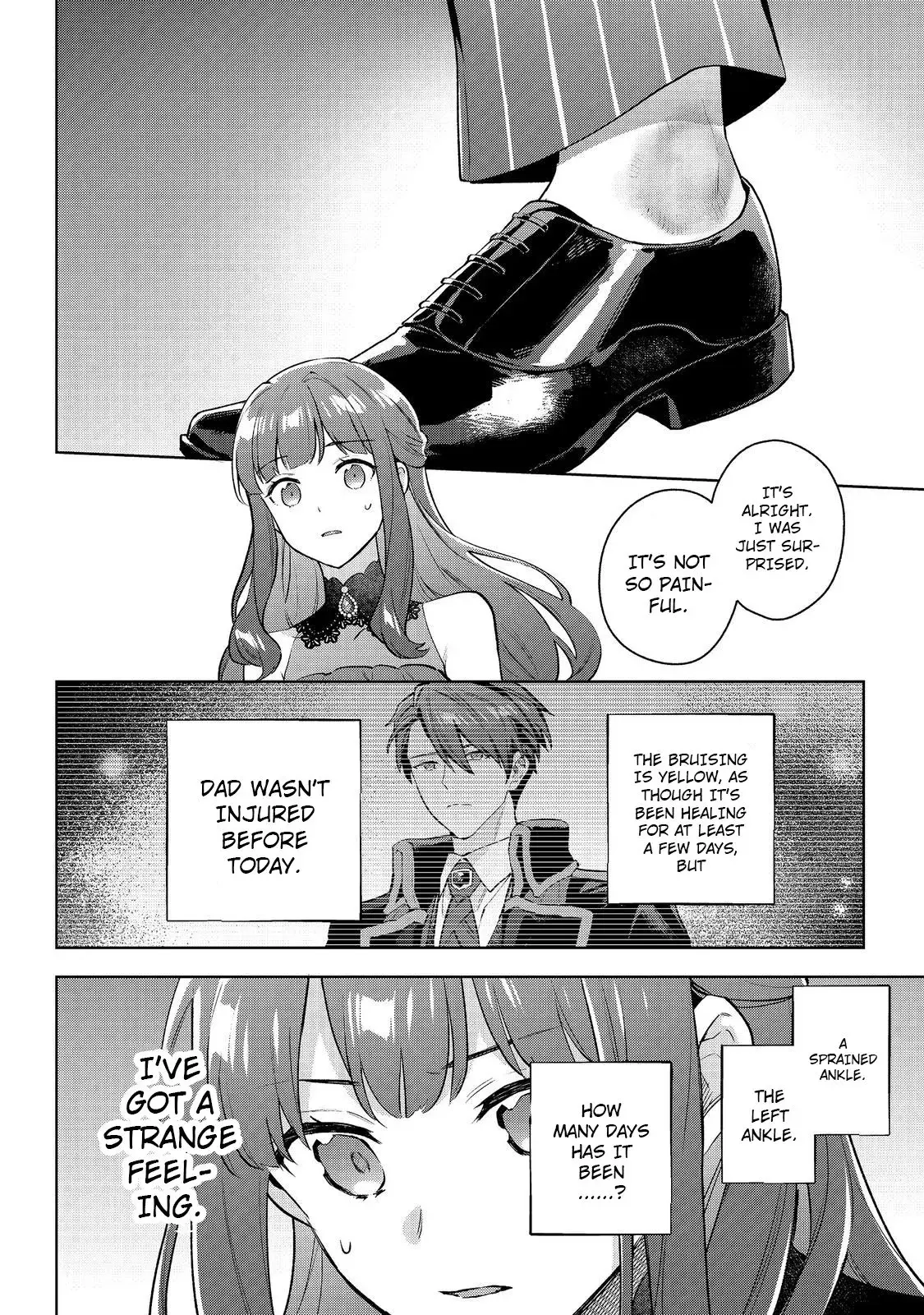 Akutou Ikka no Mana Musume, Tensei Saki mo Otome Game no Gokudou Reijou deshita.: Saijoukyuu Rank no Akuyaku-sama, Sono Dekiai wa Fuyou desu! @COMIC Chapter 26 page 28