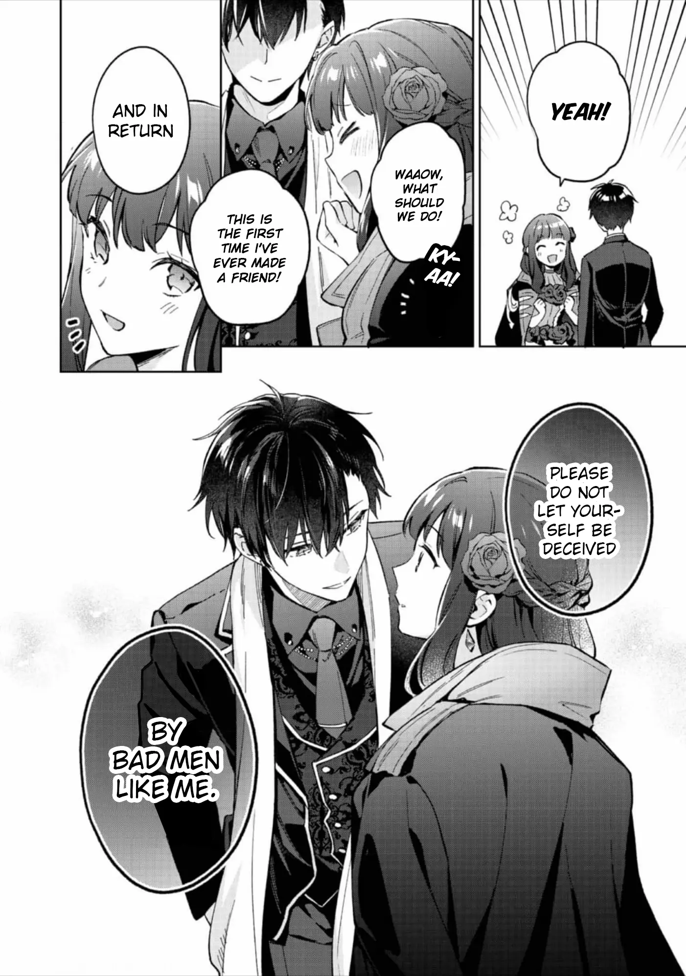 Akutou Ikka no Mana Musume, Tensei Saki mo Otome Game no Gokudou Reijou deshita.: Saijoukyuu Rank no Akuyaku-sama, Sono Dekiai wa Fuyou desu! @COMIC Chapter 14 page 12